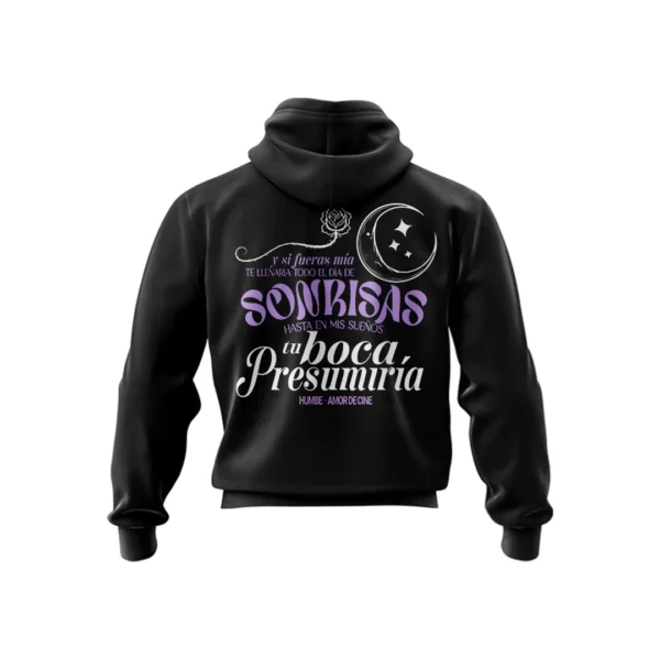 Sudadera Amor de Cine Negra2