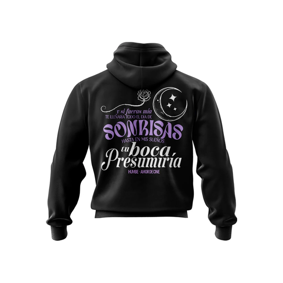 Sudadera Amor de Cine Negra Imagen 2